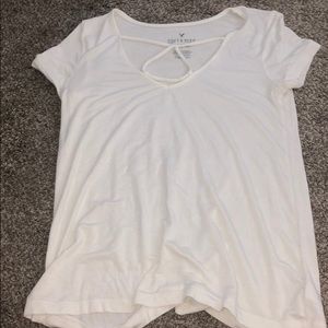 White top open in the front